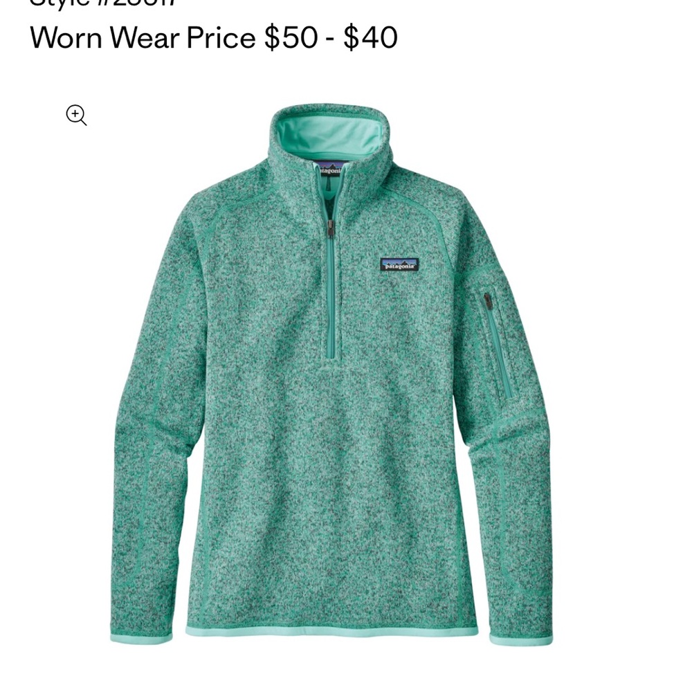 Patagonia Women's Better Sweater Quarter Zip Teal
